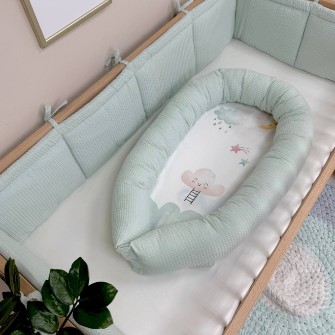 Protectie somn – Baby Nest Norisor vafe de menta (1)